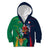 France South Africa Rugby Kid Hoodie Springboks and Gallic Rooster World Cup 2023 - Wonder Print Shop