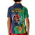 France South Africa Rugby Kid Polo Shirt Springboks and Gallic Rooster World Cup 2023 - Wonder Print Shop