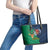 France South Africa Rugby Leather Tote Bag Springboks and Gallic Rooster World Cup 2023 - Wonder Print Shop