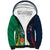 France South Africa Rugby Sherpa Hoodie Springboks and Gallic Rooster World Cup 2023 - Wonder Print Shop