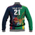 Custom France South Africa Rugby Baseball Jacket Springboks and Gallic Rooster World Cup 2023 LT9 - Wonder Print Shop