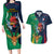 Custom France South Africa Rugby Couples Matching Long Sleeve Bodycon Dress and Hawaiian Shirt Springboks and Gallic Rooster World Cup 2023 LT9 - Wonder Print Shop