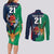 Custom France South Africa Rugby Couples Matching Long Sleeve Bodycon Dress and Long Sleeve Button Shirts Springboks and Gallic Rooster World Cup 2023 LT9 - Wonder Print Shop