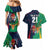 Custom France South Africa Rugby Couples Matching Mermaid Dress and Hawaiian Shirt Springboks and Gallic Rooster World Cup 2023 LT9 - Wonder Print Shop