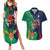 Custom France South Africa Rugby Couples Matching Summer Maxi Dress and Hawaiian Shirt Springboks and Gallic Rooster World Cup 2023 LT9 - Wonder Print Shop