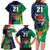 Custom France South Africa Rugby Family Matching Long Sleeve Bodycon Dress and Hawaiian Shirt Springboks and Gallic Rooster World Cup 2023 LT9 - Wonder Print Shop