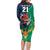 Custom France South Africa Rugby Family Matching Long Sleeve Bodycon Dress and Hawaiian Shirt Springboks and Gallic Rooster World Cup 2023 LT9 - Wonder Print Shop