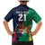 Custom France South Africa Rugby Family Matching Mermaid Dress and Hawaiian Shirt Springboks and Gallic Rooster World Cup 2023 LT9 - Wonder Print Shop