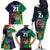 Custom France South Africa Rugby Family Matching Off Shoulder Long Sleeve Dress and Hawaiian Shirt Springboks and Gallic Rooster World Cup 2023 - Wonder Print Shop