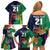 Custom France South Africa Rugby Family Matching Off Shoulder Short Dress and Hawaiian Shirt Springboks and Gallic Rooster World Cup 2023 LT9 - Wonder Print Shop