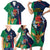 Custom France South Africa Rugby Family Matching Short Sleeve Bodycon Dress and Hawaiian Shirt Springboks and Gallic Rooster World Cup 2023 - Wonder Print Shop