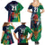 Custom France South Africa Rugby Family Matching Summer Maxi Dress and Hawaiian Shirt Springboks and Gallic Rooster World Cup 2023 - Wonder Print Shop