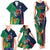 Custom France South Africa Rugby Family Matching Tank Maxi Dress and Hawaiian Shirt Springboks and Gallic Rooster World Cup 2023 - Wonder Print Shop