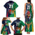 Custom France South Africa Rugby Family Matching Tank Maxi Dress and Hawaiian Shirt Springboks and Gallic Rooster World Cup 2023 - Wonder Print Shop