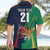 Custom France South Africa Rugby Hawaiian Shirt Springboks and Gallic Rooster World Cup 2023 - Wonder Print Shop