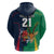 Custom France South Africa Rugby Hoodie Springboks and Gallic Rooster World Cup 2023 - Wonder Print Shop