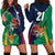 Custom France South Africa Rugby Hoodie Dress Springboks and Gallic Rooster World Cup 2023 - Wonder Print Shop