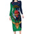 Custom France South Africa Rugby Long Sleeve Bodycon Dress Springboks and Gallic Rooster World Cup 2023 - Wonder Print Shop