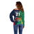 Custom France South Africa Rugby Off Shoulder Sweater Springboks and Gallic Rooster World Cup 2023 - Wonder Print Shop