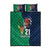 Custom France South Africa Rugby Quilt Bed Set Springboks and Gallic Rooster World Cup 2023 - Wonder Print Shop