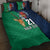 Custom France South Africa Rugby Quilt Bed Set Springboks and Gallic Rooster World Cup 2023 - Wonder Print Shop