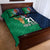 Custom France South Africa Rugby Quilt Bed Set Springboks and Gallic Rooster World Cup 2023 - Wonder Print Shop