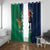 Custom France South Africa Rugby Window Curtain Springboks and Gallic Rooster World Cup 2023 - Wonder Print Shop