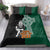 New Zealand Ireland Rugby Bedding Set Warrior Black Fern and Shamrocks World Cup 2023 LT9 - Wonder Print Shop