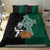 New Zealand Ireland Rugby Bedding Set Warrior Black Fern and Shamrocks World Cup 2023 LT9 - Wonder Print Shop