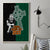 New Zealand Ireland Rugby Canvas Wall Art Warrior Black Fern and Shamrocks World Cup 2023 LT9 - Wonder Print Shop