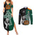 New Zealand Ireland Rugby Couples Matching Summer Maxi Dress and Long Sleeve Button Shirts Warrior Black Fern and Shamrocks World Cup 2023 LT9 - Wonder Print Shop