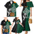 New Zealand Ireland Rugby Family Matching Mermaid Dress and Hawaiian Shirt Warrior Black Fern and Shamrocks World Cup 2023 LT9 - Wonder Print Shop