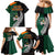 New Zealand Ireland Rugby Family Matching Mermaid Dress and Hawaiian Shirt Warrior Black Fern and Shamrocks World Cup 2023 LT9 - Wonder Print Shop