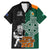 New Zealand Ireland Rugby Family Matching Mermaid Dress and Hawaiian Shirt Warrior Black Fern and Shamrocks World Cup 2023 LT9 - Wonder Print Shop