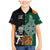 New Zealand Ireland Rugby Family Matching Mermaid Dress and Hawaiian Shirt Warrior Black Fern and Shamrocks World Cup 2023 LT9 - Wonder Print Shop