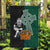 New Zealand Ireland Rugby Garden Flag Warrior Black Fern and Shamrocks World Cup 2023 - Wonder Print Shop