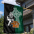 New Zealand Ireland Rugby Garden Flag Warrior Black Fern and Shamrocks World Cup 2023 - Wonder Print Shop