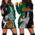 New Zealand Ireland Rugby Hoodie Dress Warrior Black Fern and Shamrocks World Cup 2023 - Wonder Print Shop