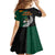 New Zealand Ireland Rugby Kid Short Sleeve Dress Warrior Black Fern and Shamrocks World Cup 2023 - Wonder Print Shop