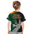 New Zealand Ireland Rugby Kid T Shirt Warrior Black Fern and Shamrocks World Cup 2023 - Wonder Print Shop