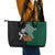 New Zealand Ireland Rugby Leather Tote Bag Warrior Black Fern and Shamrocks World Cup 2023 - Wonder Print Shop