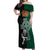 New Zealand Ireland Rugby Off Shoulder Maxi Dress Warrior Black Fern and Shamrocks World Cup 2023 - Wonder Print Shop