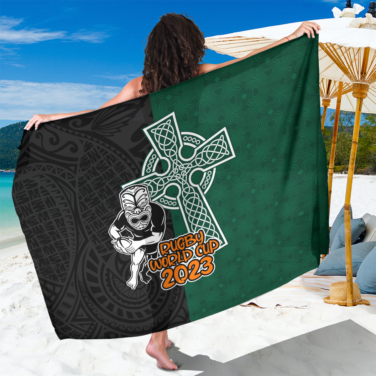 new-zealand-ireland-rugby-sarong-warrior-black-fern-and-shamrocks-world-cup-2023