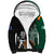 New Zealand Ireland Rugby Sherpa Hoodie Warrior Black Fern and Shamrocks World Cup 2023 - Wonder Print Shop