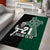 Custom New Zealand Ireland Rugby Area Rug Warrior Black Fern and Shamrocks World Cup 2023 LT9 - Wonder Print Shop