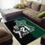 Custom New Zealand Ireland Rugby Area Rug Warrior Black Fern and Shamrocks World Cup 2023 LT9 - Wonder Print Shop