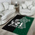 Custom New Zealand Ireland Rugby Area Rug Warrior Black Fern and Shamrocks World Cup 2023 LT9 - Wonder Print Shop