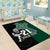 Custom New Zealand Ireland Rugby Area Rug Warrior Black Fern and Shamrocks World Cup 2023 LT9 - Wonder Print Shop