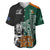 Custom New Zealand Ireland Rugby Baseball Jersey Warrior Black Fern and Shamrocks World Cup 2023 LT9 - Wonder Print Shop