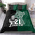 Custom New Zealand Ireland Rugby Bedding Set Warrior Black Fern and Shamrocks World Cup 2023 LT9 - Wonder Print Shop